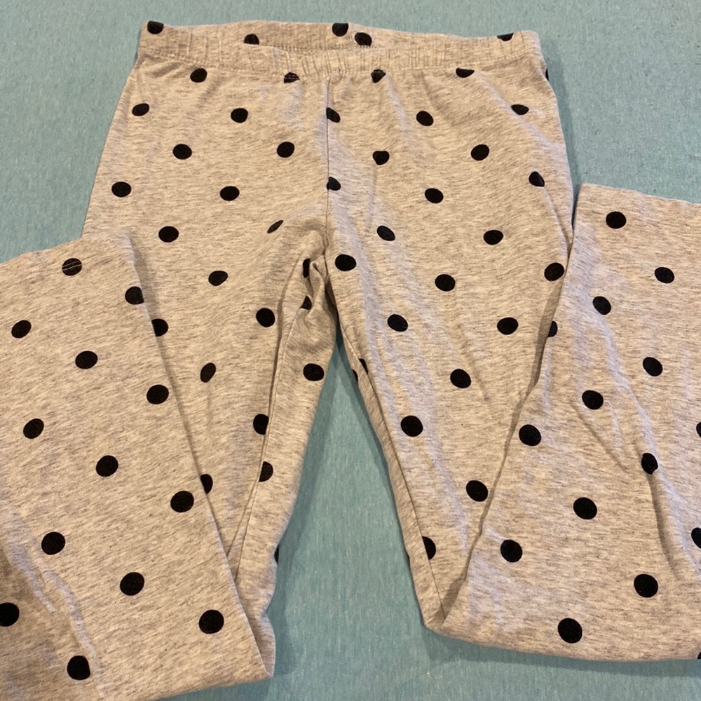 Circo Black & Grey Polka Dot Leggings